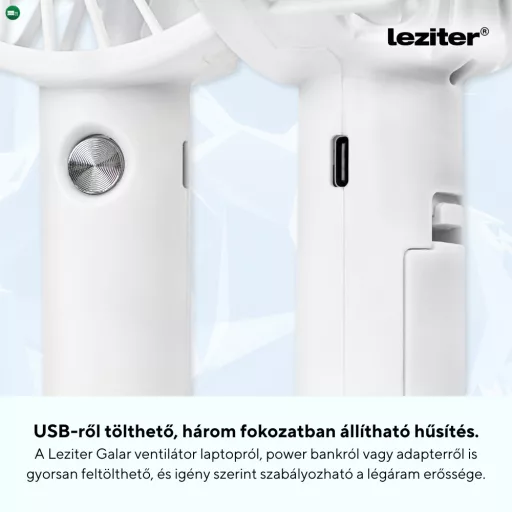 Galar kézi hordozható usb ventilátor tartóval 4 W 1200 mAh