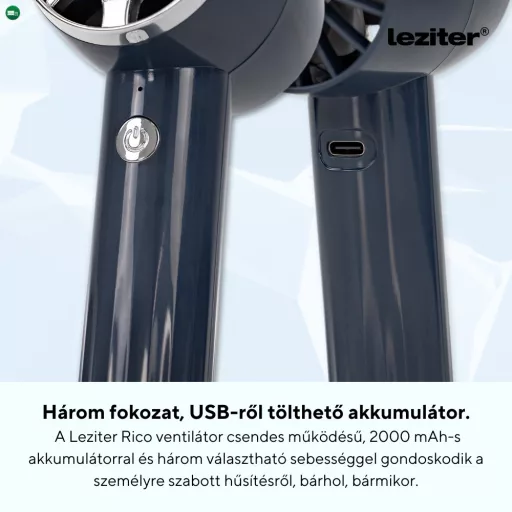 Rico kézi hordozható usb ventilátor 2000 mAh