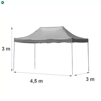 Összecsukható kerti pavilon 3x4,5 m