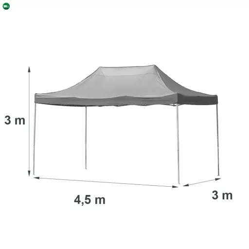 Összecsukható kerti pavilon 3x4,5 m