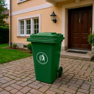 Hulladéktároló 120L zöld