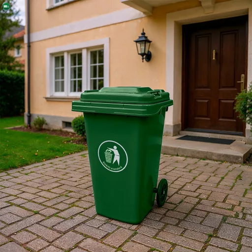 Hulladéktároló 120L zöld