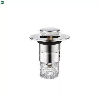 Lefolyódugó szűrővel rozsdamentes acél 60 mm