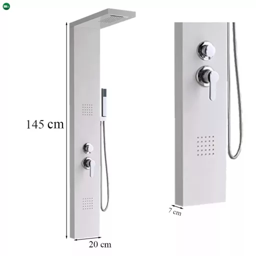 Malaga White hidromasszázs zuhanypanel