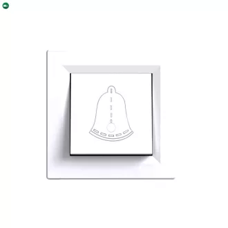 Nova csengő kapcsoló 101N fehér kerettel