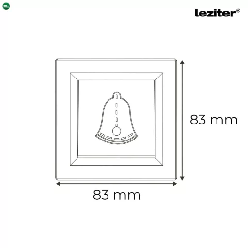 Nova csengő kapcsoló 101N fehér kerettel