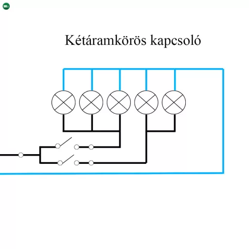 Nova csillárkapcsoló 105 fehér kerettel
