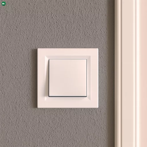 Nova váltókapcsoló 106 fehér kerettel