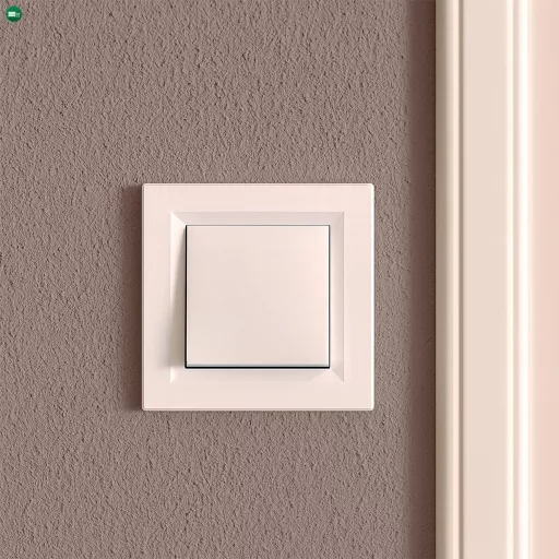 Nova kereszt kapcsoló 107 fehér kerettel