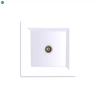 Nova TV csatlakozóaljzat fehér kerettel