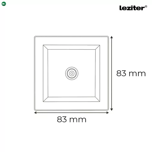 Nova TV csatlakozóaljzat fehér kerettel
