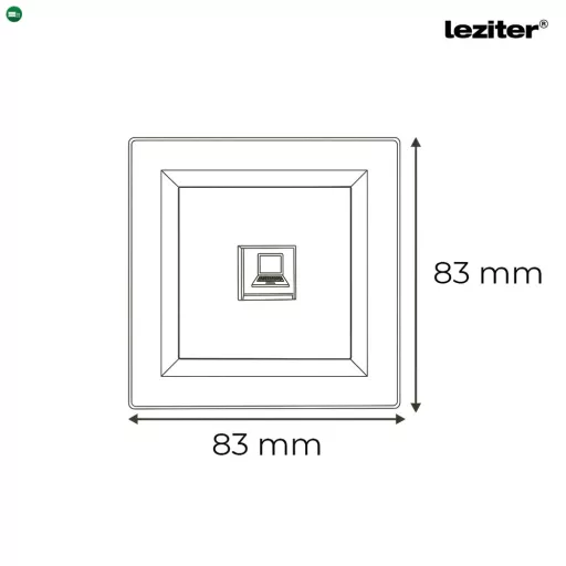 Nova UTP aljzat RJA-45 fehér kerettel