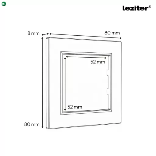 Nova egy áramkörös egypólusú kapcsoló 101 szürke szálcsiszolt kerettel