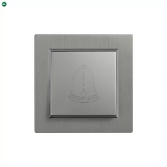 Nova csengő kapcsoló 101N szürke szálcsiszolt kerettel