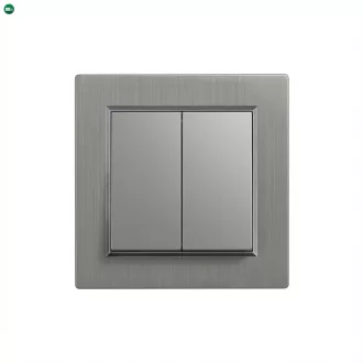 Nova csillárkapcsoló 105 szürke szálcsiszolt kerettel