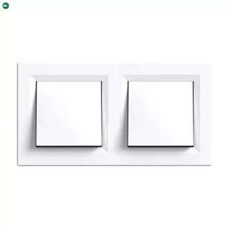 Nova kettős kereszt kapcsoló 107 fehér dupla kerettel