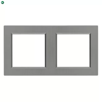 Nova kettes keret vízszintes szürke szálcsiszolt