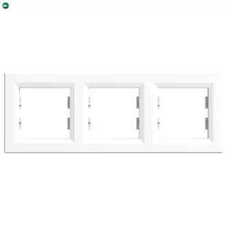 Nova hármas keret vízszintes fehér