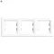 Nova hármas keret vízszintes fehér