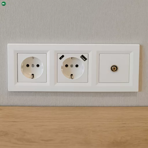 Nova dugalj, USB, TV csatlakozóval fehér kerettel