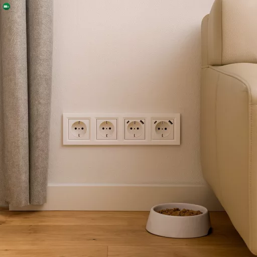 Nova IV kettő dugalj kettő USB csatlakozóval fehér kerettel