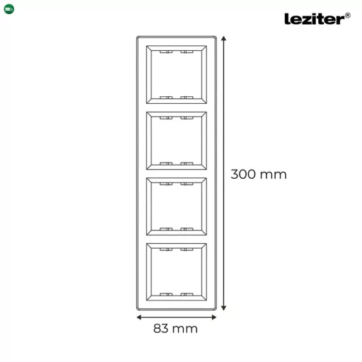 Nova négyes keret vízszintes fehér