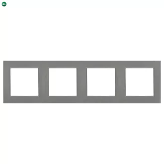 Nova négyes keret vízszintes szürke szálcsiszolt