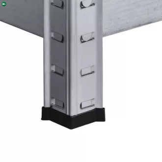 Nagy teherbírású sarokpolc 180x70x40-40 cm 175 kg króm