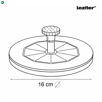 Napelemes szökőkút led világítással 16 cm