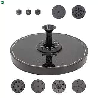 Napelemes szökőkút led világítással 16 cm