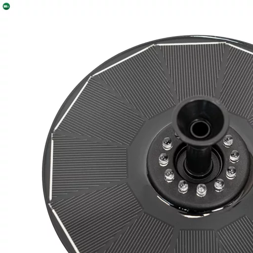 Napelemes szökőkút led világítással 16 cm
