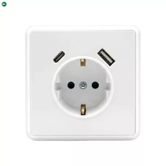 Nova csatlakozóaljzat USB csatlakozóval fehér