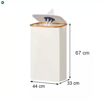 Szelektív palackgyűjtő 100l fehér