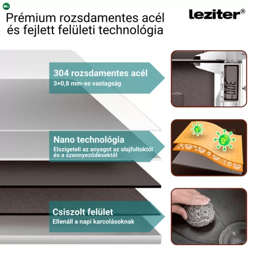 Avena II rozsdamentes mosogató
