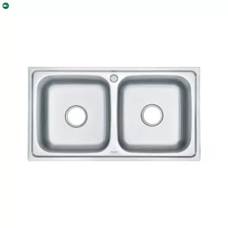 Nago szögletes két medencés rozsdamentes mosogató