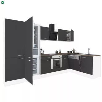   Yorki 340 sarok konyhabútor alsó sütős, alulfagyasztós hűtős kivitelben