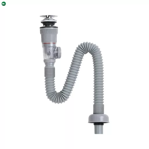 Klikk-Klakk leeresztő normál mosdóhoz bűzzáróval flexibilis csővel