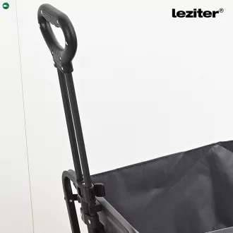 Összecsukható standard kerti strandkocsi asztallal szürke