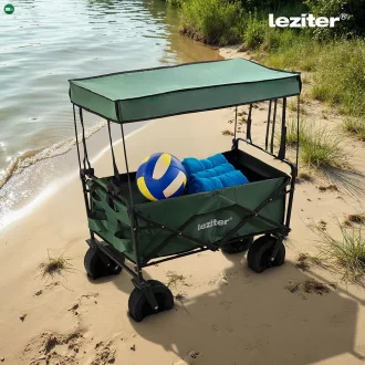 Strandkocsi prémium tető zöld