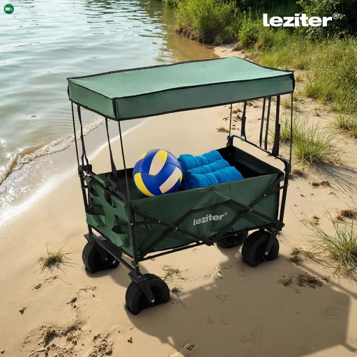Strandkocsi prémium tető zöld
