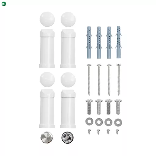 Egyenes törölközőszárító radiátor 1000x600 mm fehér