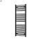 Egyenes törölközőszárító radiátor 1200x500 mm fekete