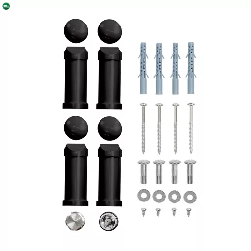 Íves törölközőszárító radiátor 1000x600 mm fekete