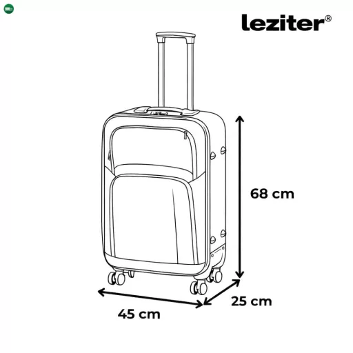 TraveLux Light IV gurulós bőrönd szett