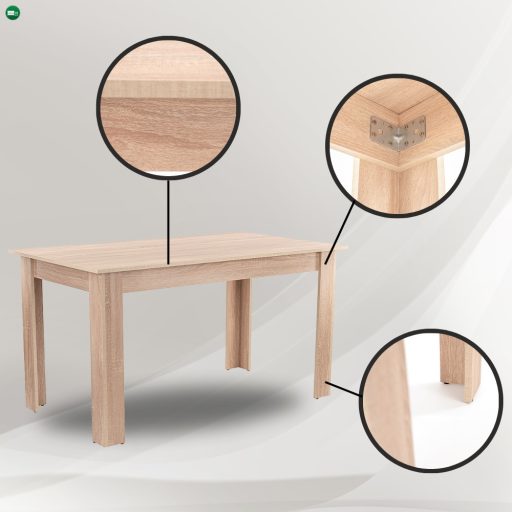 Zara 4+1 étkező garnitúra bézs-sonoma tölgy
