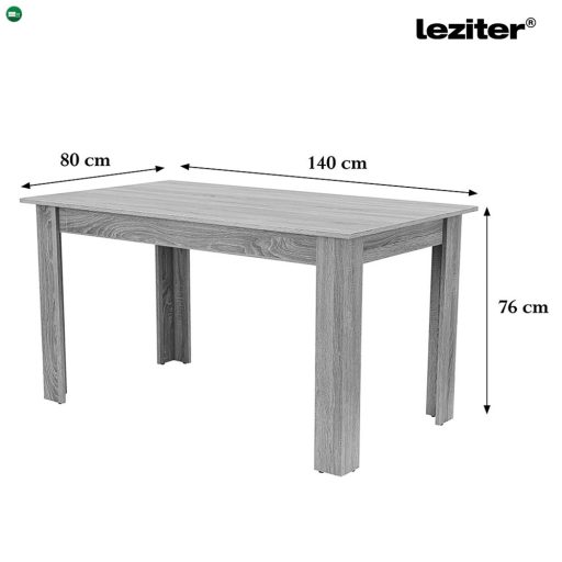 Zara 6+1 étkező garnitúra fehér-sonoma tölgy