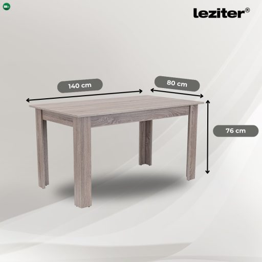 Leon 6+1 étkező garnitúra yorki tölgy-fekete