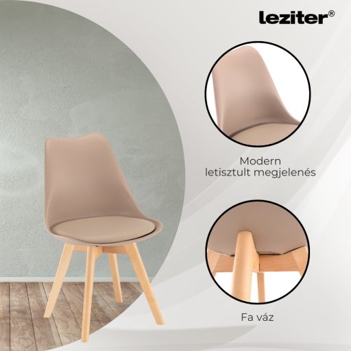 Lola 6+1 étkező garnitúra bézs-sonoma tölgy