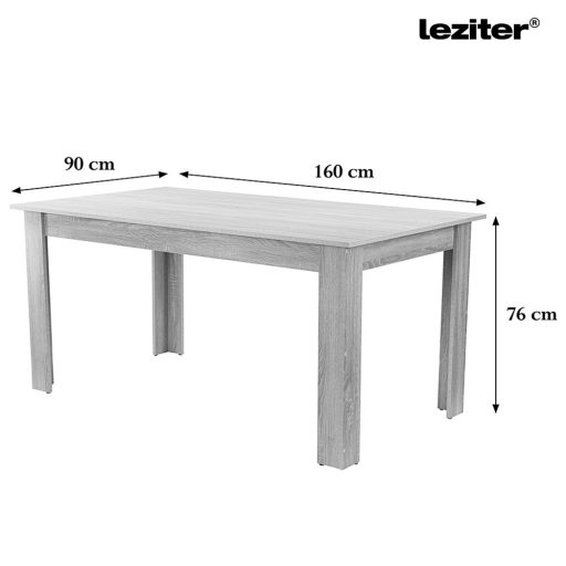 Lola 4+1 étkező garnitúra fehér-sonoma tölgy
