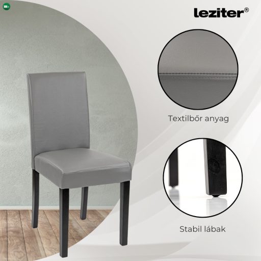 Leon 6+1 étkező garnitúra sonoma tölgy-szürke